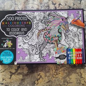 Hinkler Kaleidoscope Coloring Jigsaw Puzzle